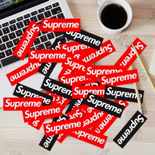 Bộ 25 sticker logo Supreme chống nước, dán điện thoại, nón bảo hiểm,..
