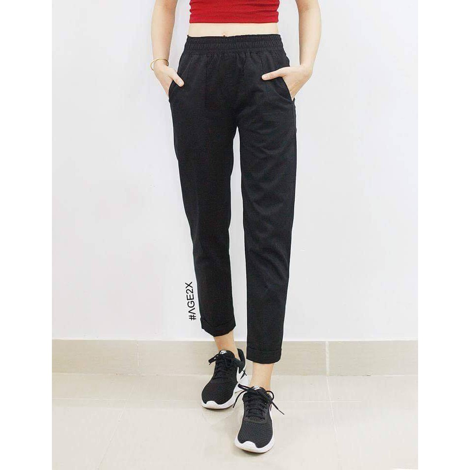 [cam kết hàng đẹp] Quần baggy kaki lưng thun lên phom siêu đẹp | BigBuy360 - bigbuy360.vn