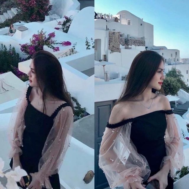 Đầm xoè tay lưới | BigBuy360 - bigbuy360.vn