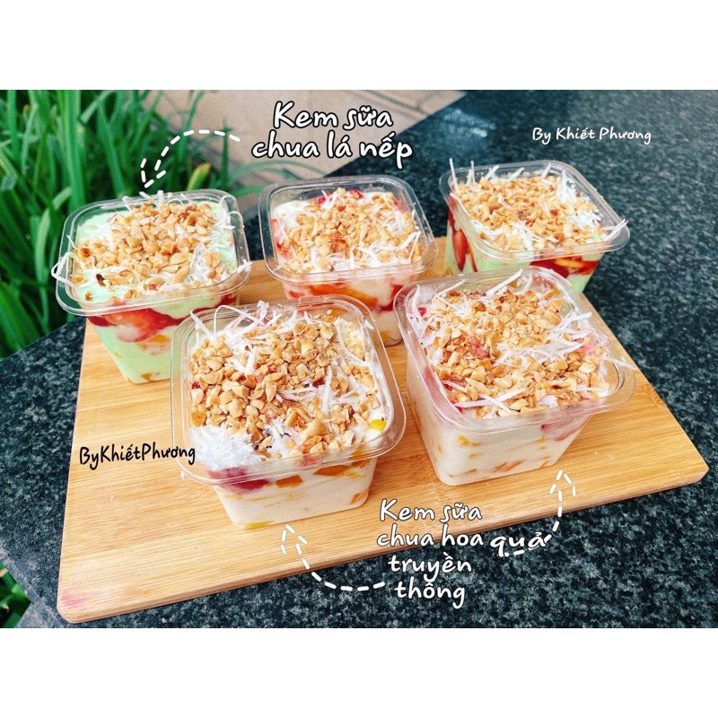 Hộp bánh mousse vuông có nắp 7cm (10 cái)