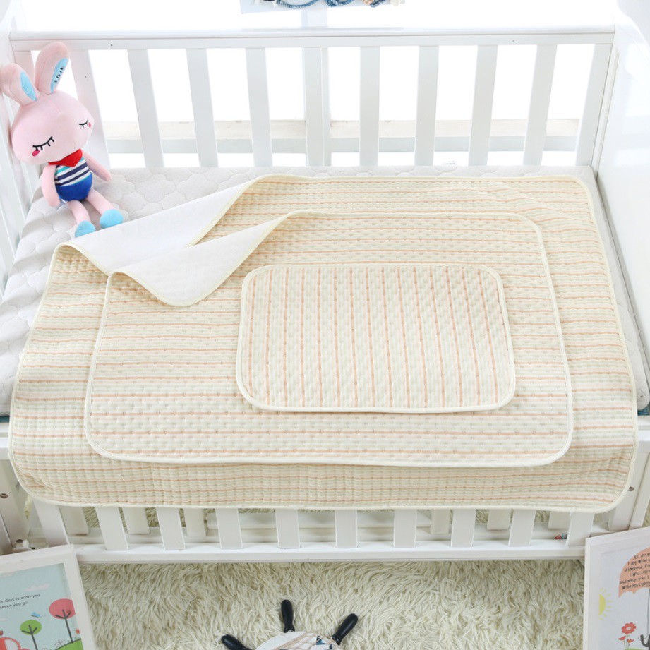 Miếng lót chống thấm cho bé. Tấm lót chống thấm Organic Cotton 4 lớp , mềm mại, thoáng khí, siêu thấm hút, có thể giặt