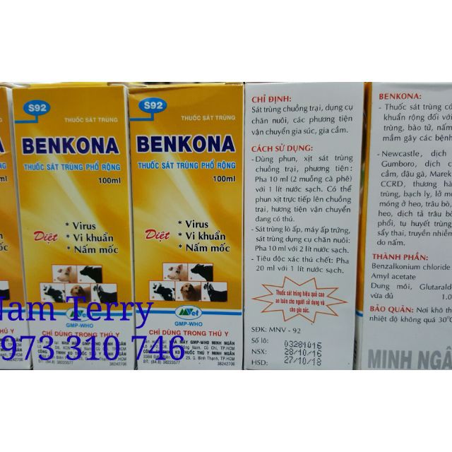 Bán Benkona lọ 100ml, chuyên phòng nấm khuẩn virut hàng nhập, phân phối trong nước bởi thietbinhavuon.