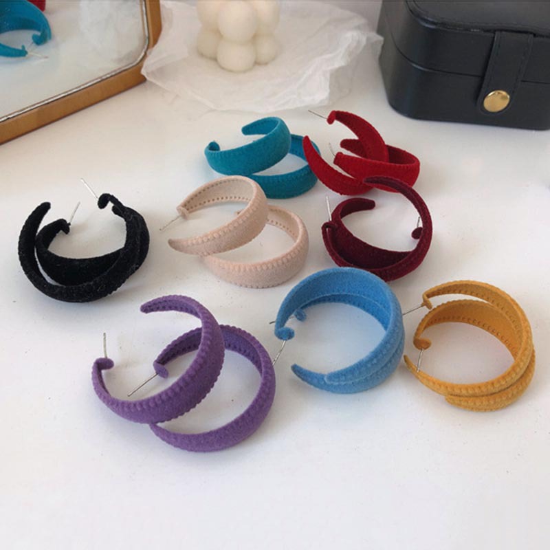 Khuyên Tai Thiết Kế Hình Chữ C Thời Trang Nữ Đơn Giản