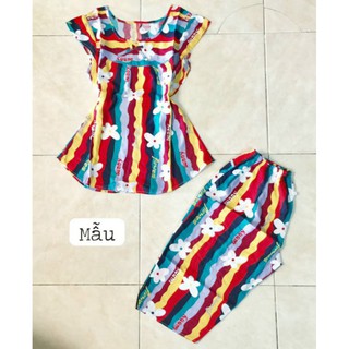 Bộ tole 2 da lửng cổ tròn