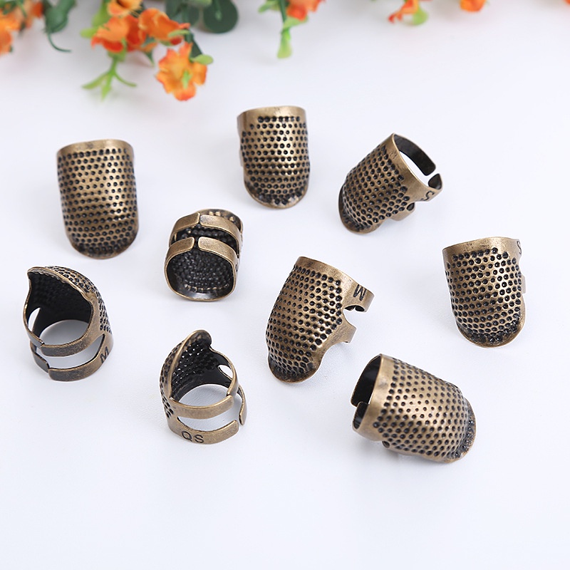 Vỏ Bọc Bảo Vệ Ngón Tay Bằng Đồng Dày Tùy Chỉnh Tiện Dụng Cho May Vá