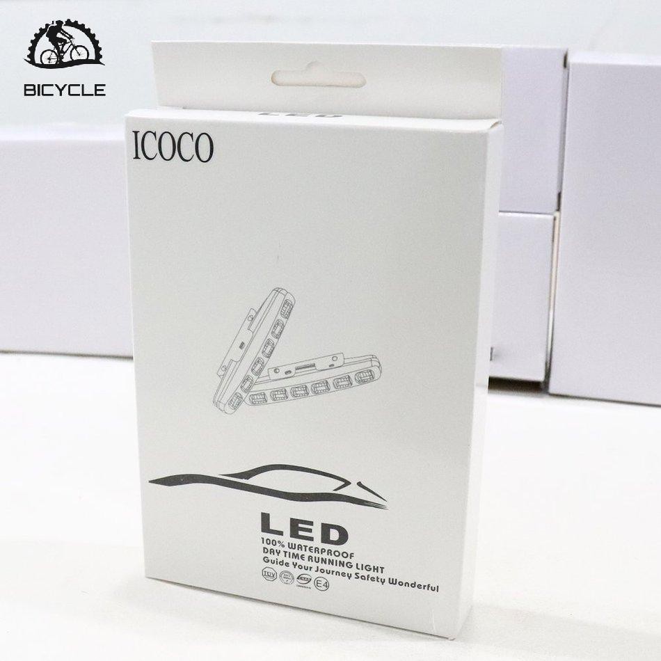 2 Đèn Định Vị Ban Ngày Xenon 6 Led Siêu Sáng Cho Xe Hơi