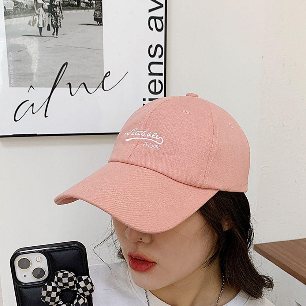 QQMALL Mũ Lưỡi Trai Chất Liệu Cotton Thiết Kế Đơn Giản Phong Cách Hàn Quốc Thời Trang Cho Nam Và Nữ