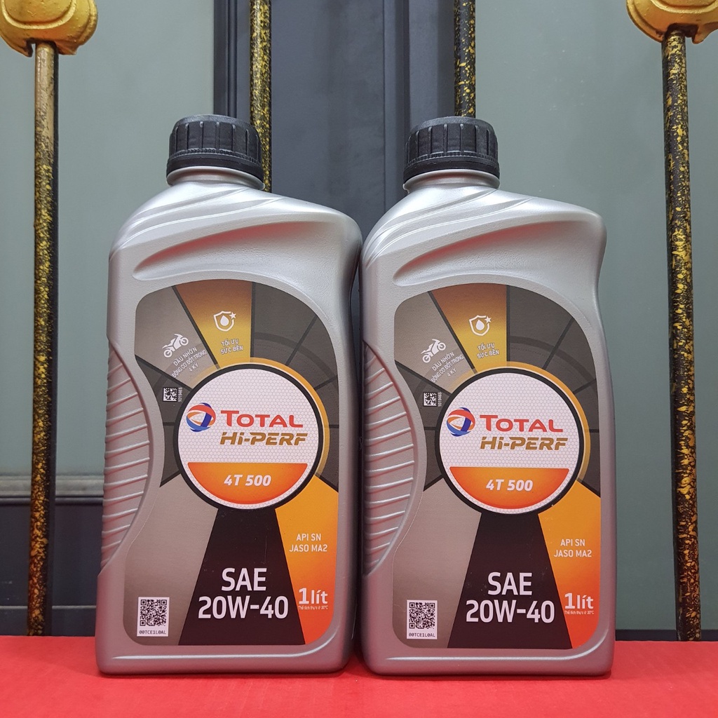 Dầu Nhớt Xe Số Chính Hãng TOTAL HI-PERF 4T 500 20W-40 SN-800ml Và 1000ml-Sản Phẩm Của Tập Đoàn Total Pháp.