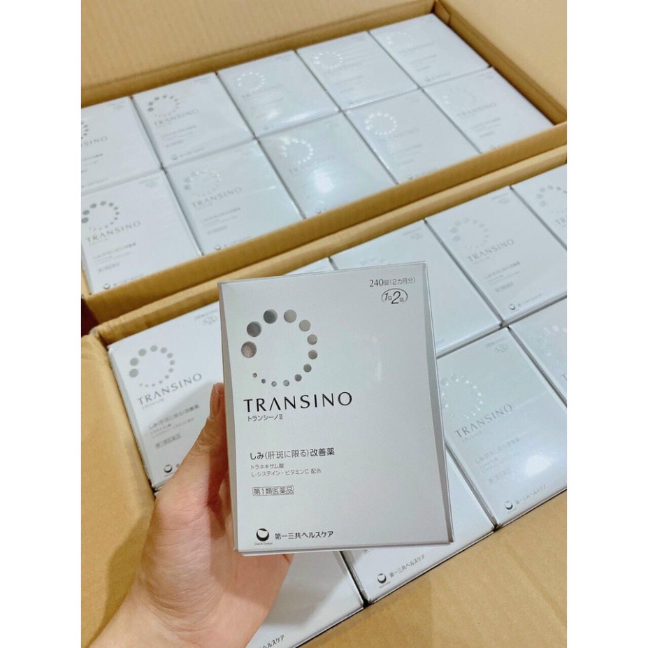 Viên Uống Giảm Nám, Trắng Sáng Da Transino Whitening II 240 Viên Nhật Bản.