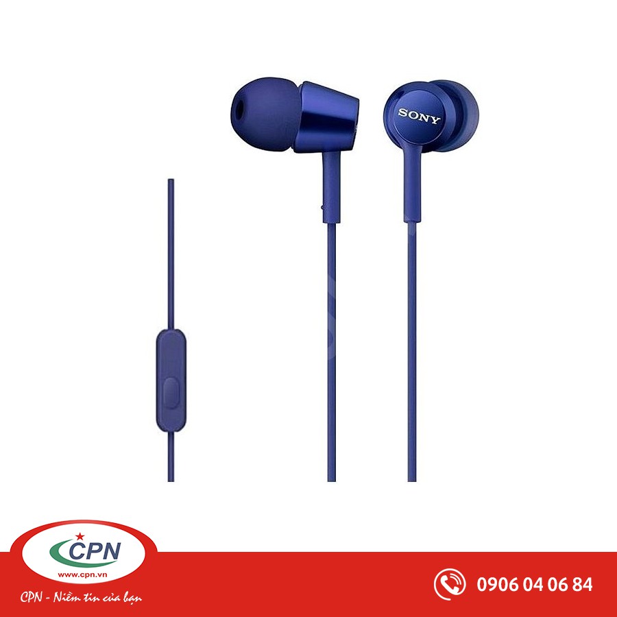 Tai nghe Sony MDR-EX155AP In-Ear - màng loa 9mm; 5-24.0000Hz; dây 1.2m; 3g