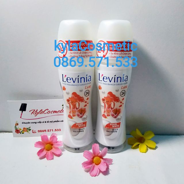 Lăn khử mùi L'evinia Levinia 65g màu cam Luxe