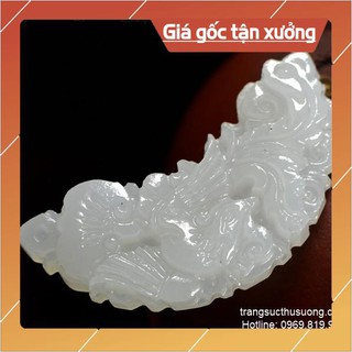 Ngọc bội cặp Long Phượng song phi