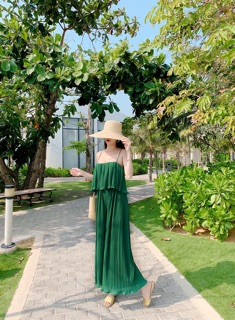 Jumsuit ống rộng 2 dây
