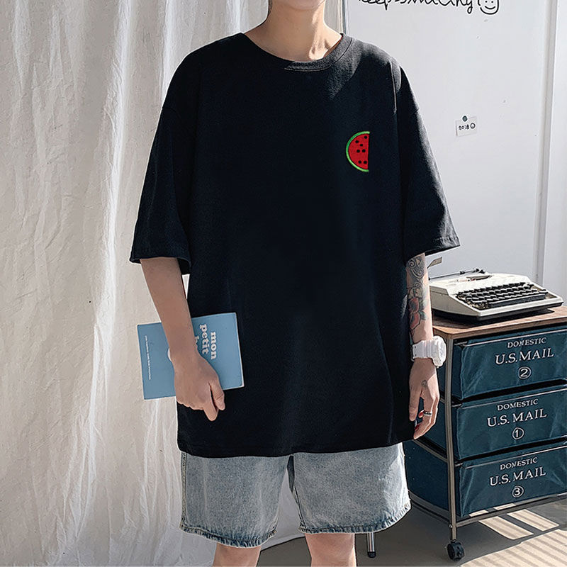 Áo Thun Tay Ngắn Phong Cách Hong Kong Cho Nam Size M-3Xl