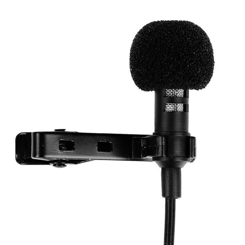 Microphone mini dạng kẹp ve áo 3.5mm cho điện thoại PC