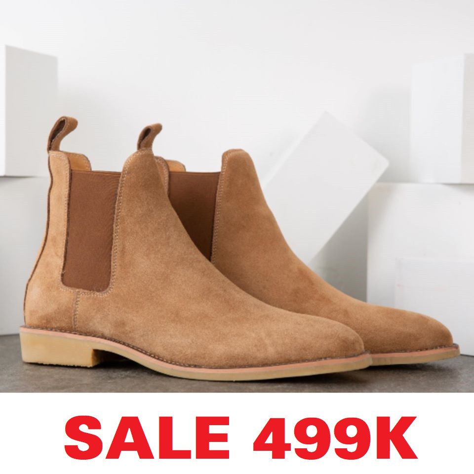 Giày Chelsea boots Da Lộn Cao Cấp Đế Cao Su Êm Cực Bền  BẢO HÀNH 12 THÁNG | BigBuy360 - bigbuy360.vn