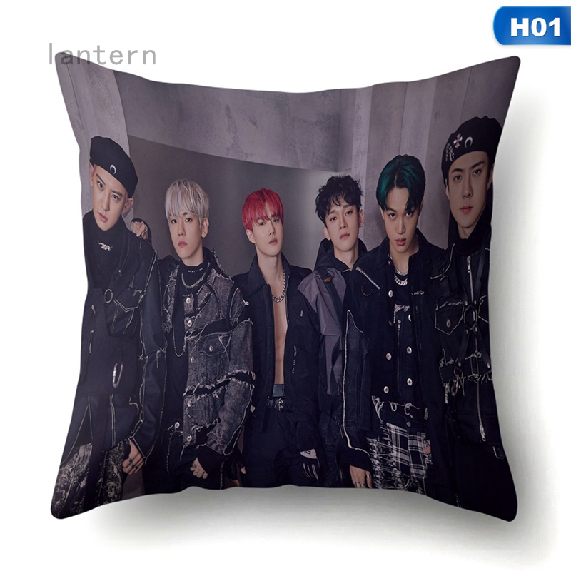 Lantern Áo Gối Vuông In Hình Nhóm Nhạc Exo