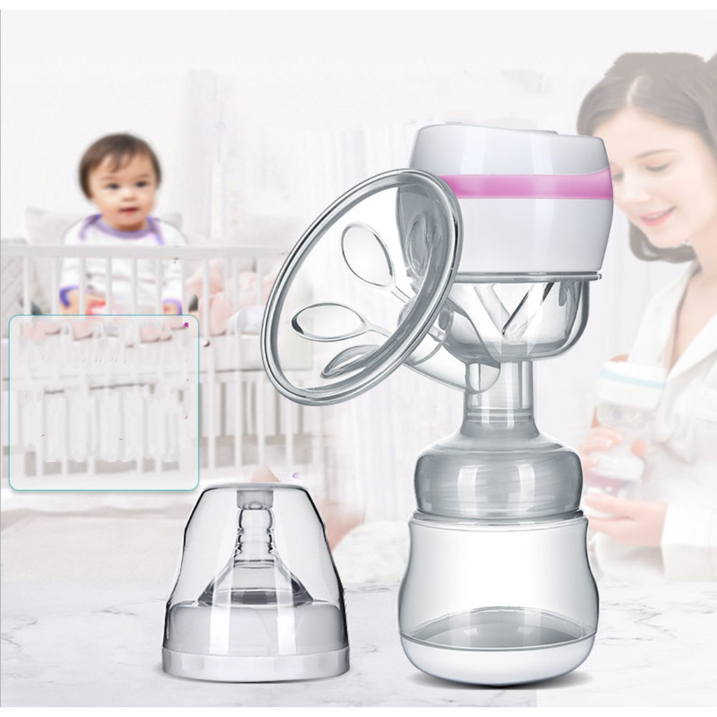 Máy hút sữa điện cao cấp điều chỉnh lực hút Breast Pump tặng địu bé 4 tư thế - HanruiOffical