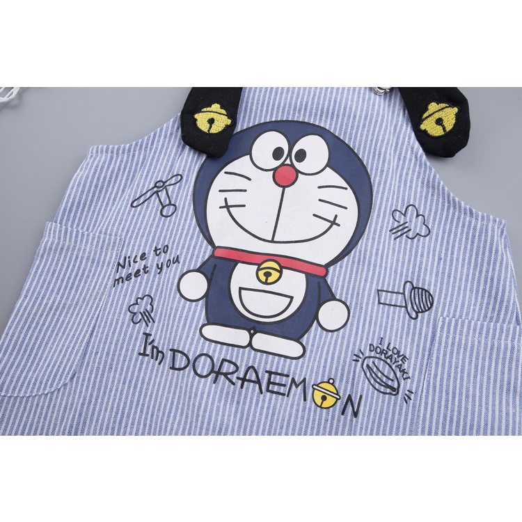 Set Đồ 2 Món Gồm Áo Thun Tay Ngắn + Quần Yếm Thời Trang Hàn Quốc Cho Bé Trai Và Bé Gái