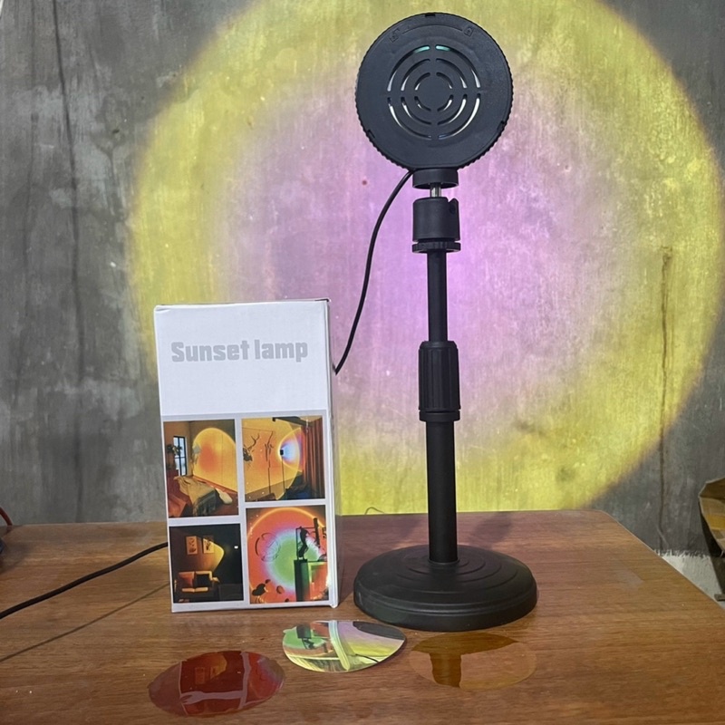 [BẢO HANH 6TH]Đèn hoàng hôn có decal chuyển đổi màu hoàng hôn, mặt trời, cầu vồng ảo diệu, chụp ảnh,quay tiktok giá rẻ