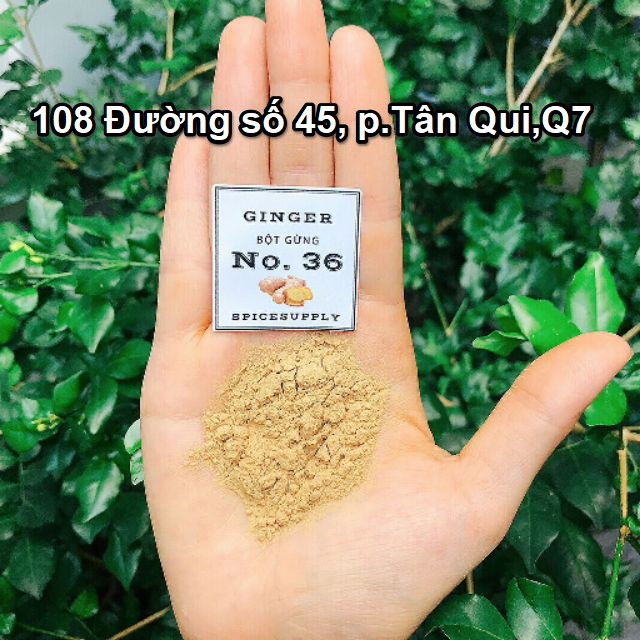 Ginger powder - Bột Gừng Sẻ nguyên chất không pha trộn Hũ 120ml | BigBuy360 - bigbuy360.vn