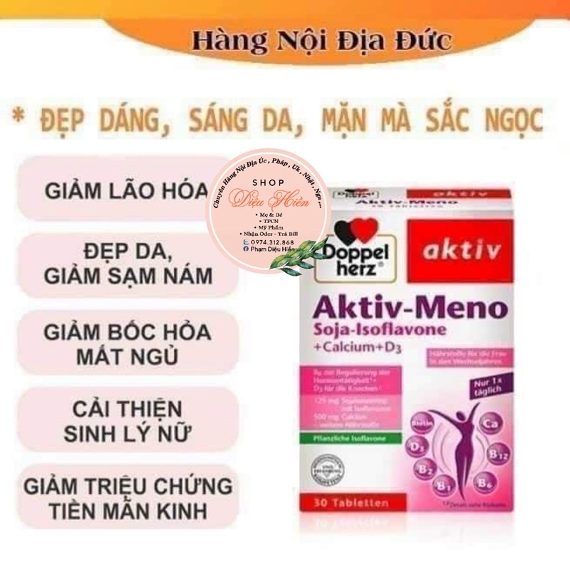 Viên uống nội tiết tố Aktiv Meno Đức