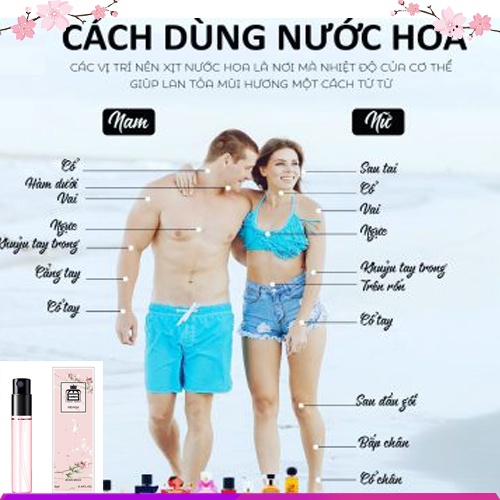 3 Lọ Nước Hoa Test Mini 3ml Dạng Xịt Hương Thơm Nhẹ Nhàng Quyến Rũ