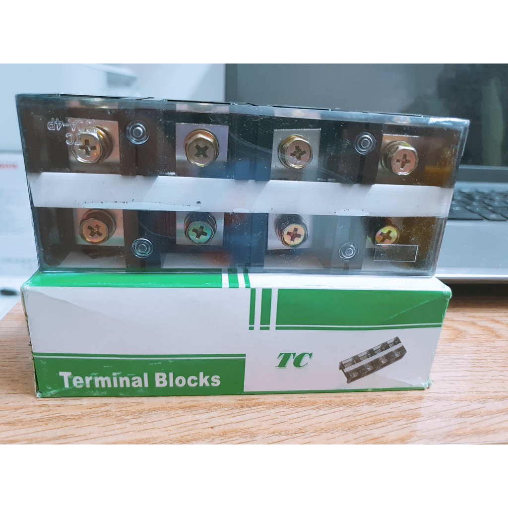 Cầu đấu điện 100A 4P Domino 4P 100A