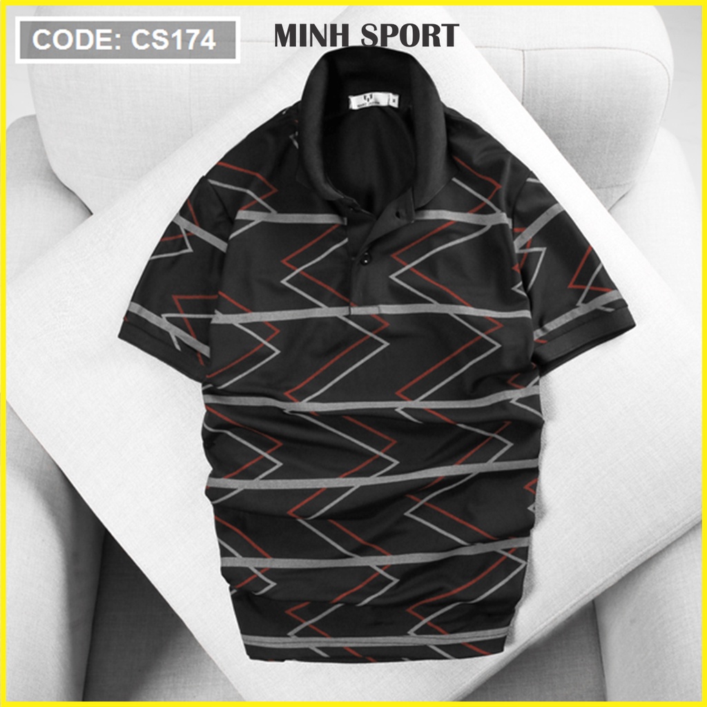 Áo Thun Polo Nam Cổ Bẻ In Họa Tiết Zic Zắc mã AO.45