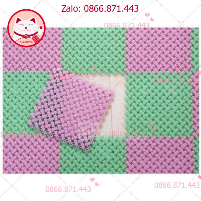 ⚡𝐅𝐑𝐄𝐄𝐒𝐇𝐈𝐏⚡  Tấm Lót Sàn/ Chuồng Bằng Nhựa Chống Lọt Chân Cho Chó Mèo hình vuông - petshop số 01