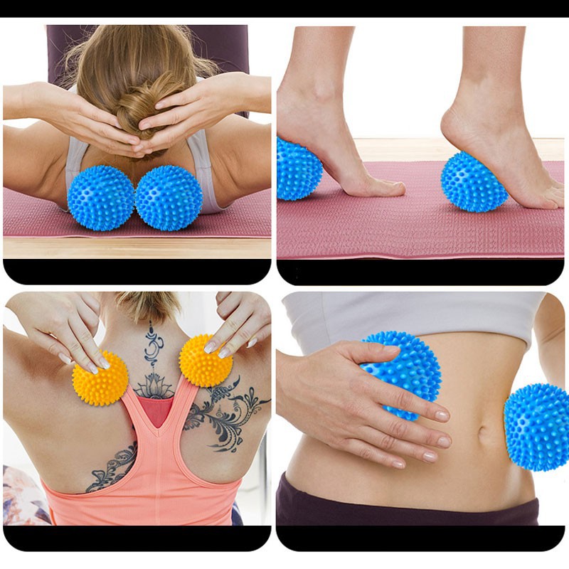 Bóng Massage Cao Su, Bóng gai dãn cơ Giảm Nhức Mỏi, Thông Huyết, Giảm Đau Phục Hồi Chấn Thương Sau Tập EROS