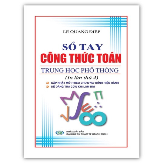 Sách - Sổ tay công thức toán trung học phổ thông