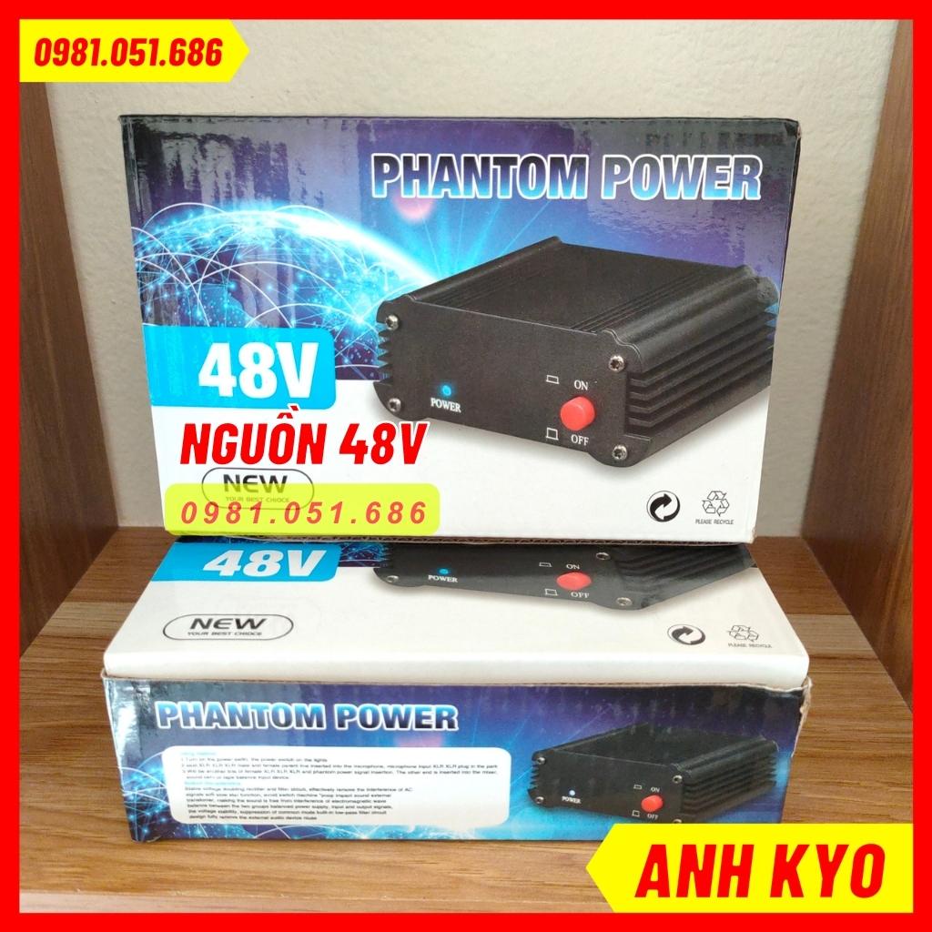 Nguồn Phantom 48V Dùng Kết Hợp Mic PC-K200, PC-K320, SM-8B, PC-K600... BH 6 tháng