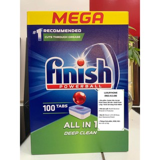 100 viên rửa bát finish all in one