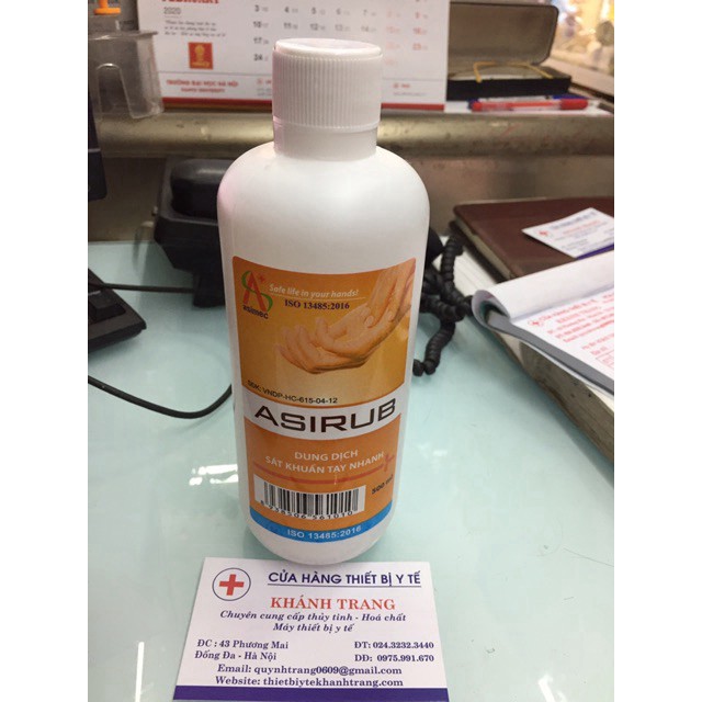 Dung dịch sát khuẩn tay nhanh Asirub 500ml (Dùng trong bệnh viện) | BigBuy360 - bigbuy360.vn