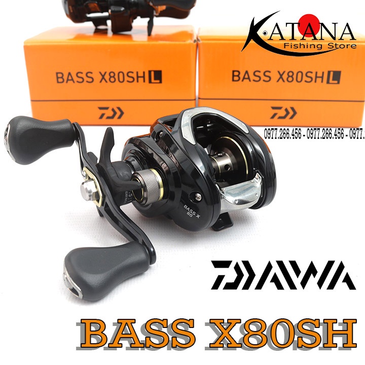 Máy câu ngang Daiwa Bass X80SHL