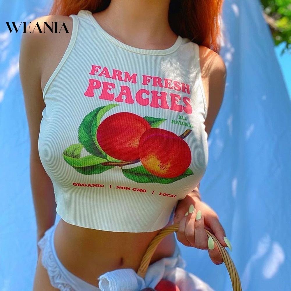 Áo Croptop Sát Nách Hoạ Tiết Hoạt Hình Quyến Rũ