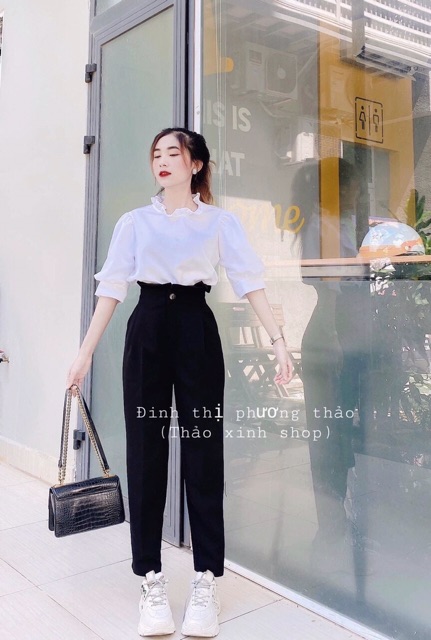Áo viền bèo cổ NU300