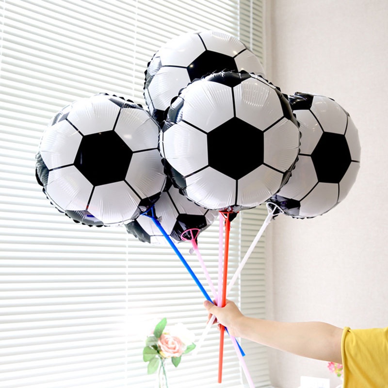 Bong Bóng Lá Nhôm 18 Inch Chủ Đề Bóng Đá Trang Trí Tiệc Sinh Nhật Cho Bé Trai