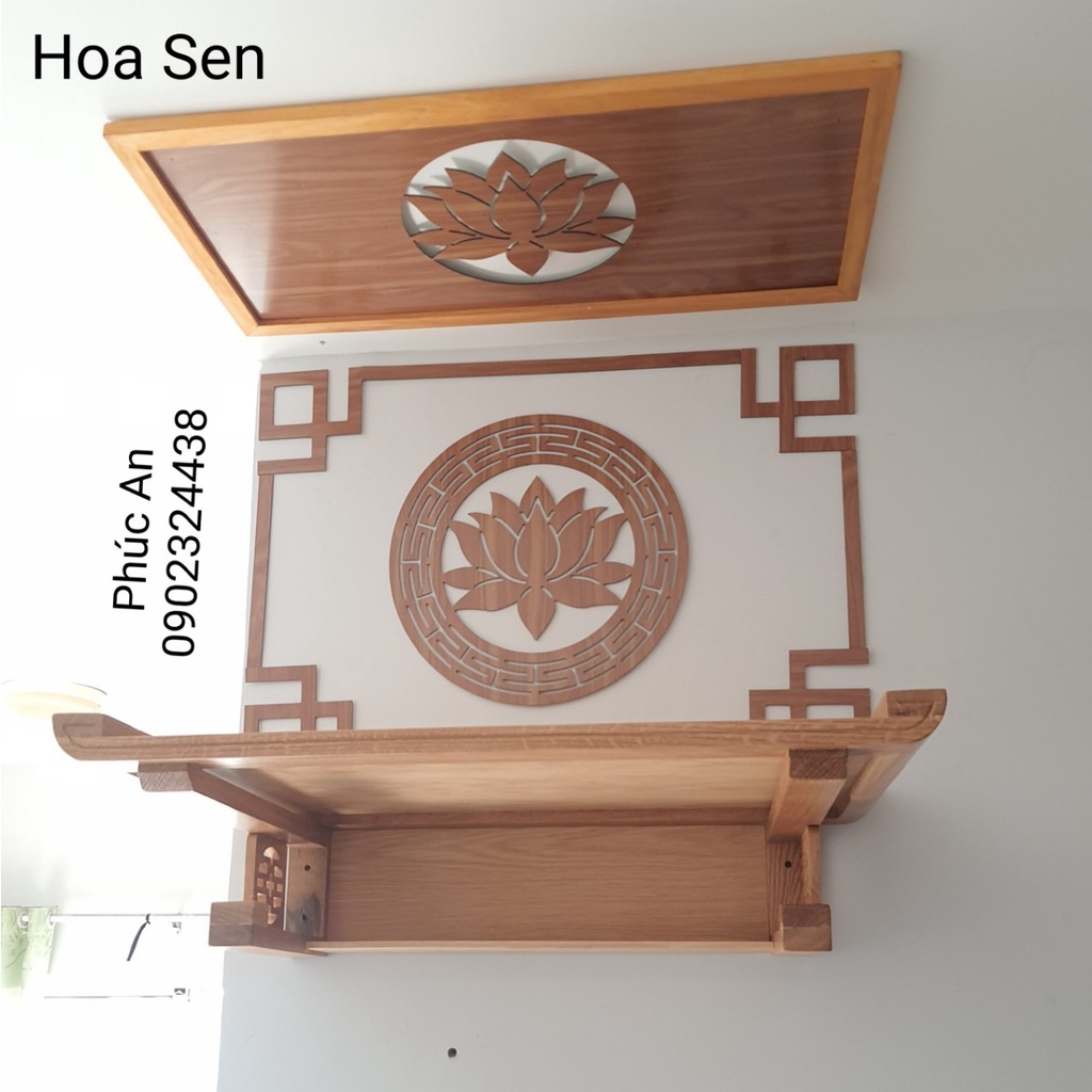 Tấm chống ám khói hoa Sen bàn thờ treo tường, chắn khói 99.9% thân thiện môi trường