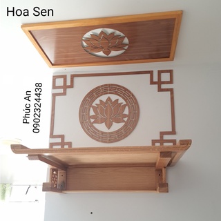 Tấm chống ám khói hoa Sen bàn thờ treo tường, chắn khói 99.9% thân thiện môi trường