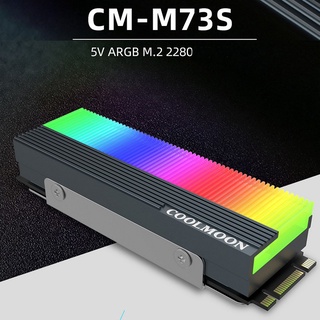 Tản nhiệt led rgb coolmoon cm-m73s cho ổ cứng ssd m2 2280