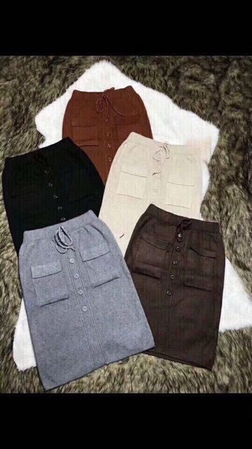 Chân váy len túi siêu đẹp - Hàng Quảng Châu