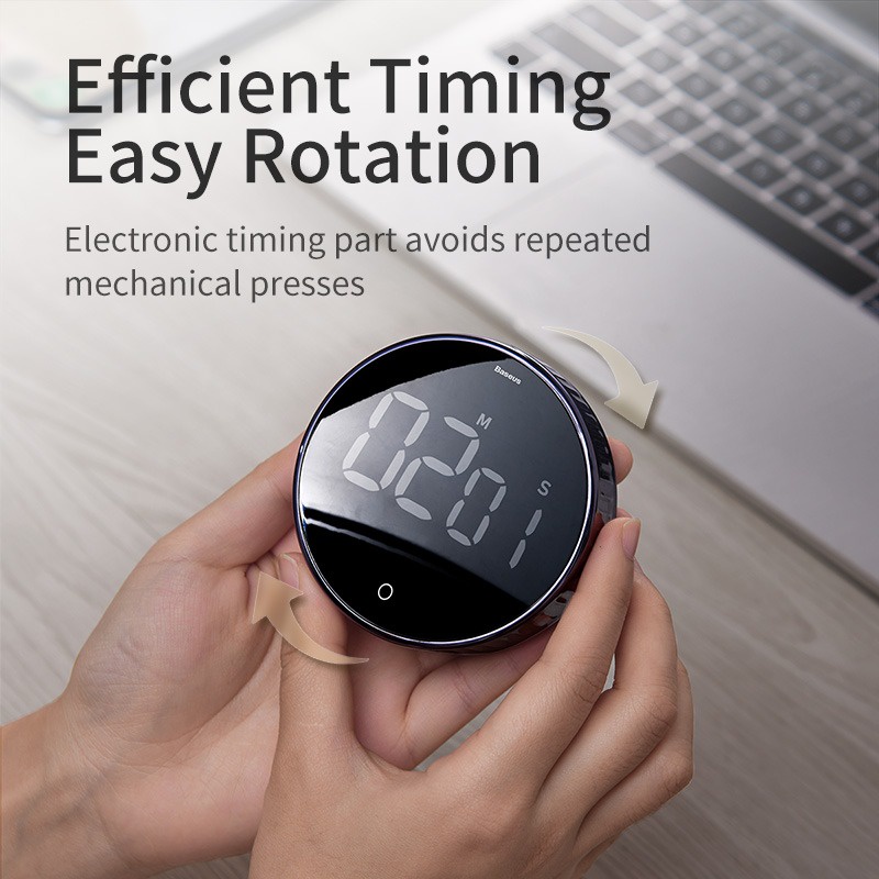 Đồng hộ hẹn giờ đếm ngược  Baseus Heyo Rotation LED Countdown Timer