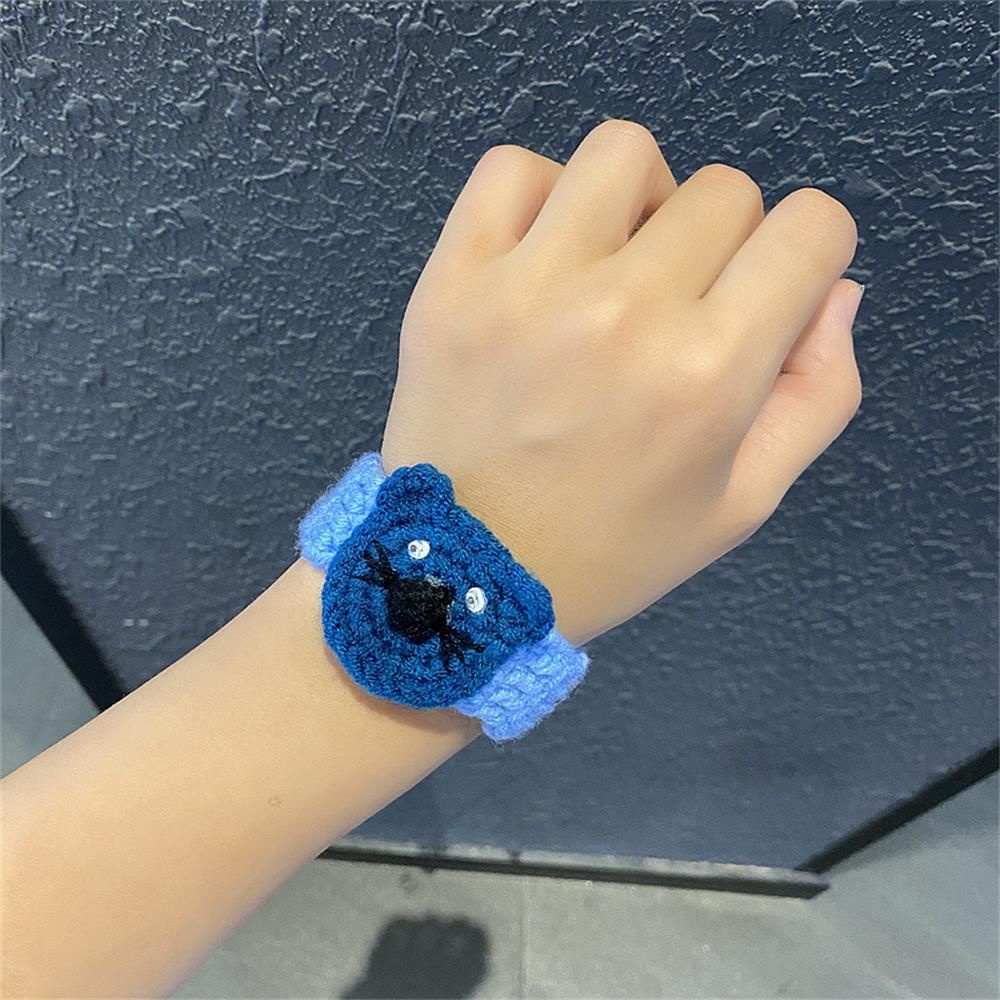 Vòng đeo tay đan len hình động vật đáng yêu sáng tạo thoải mái cho bé gái