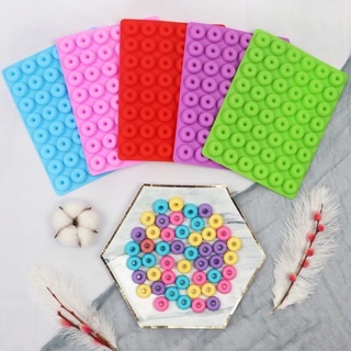 Khuôn làm kẹo hình bánh donat kèm ống bơm