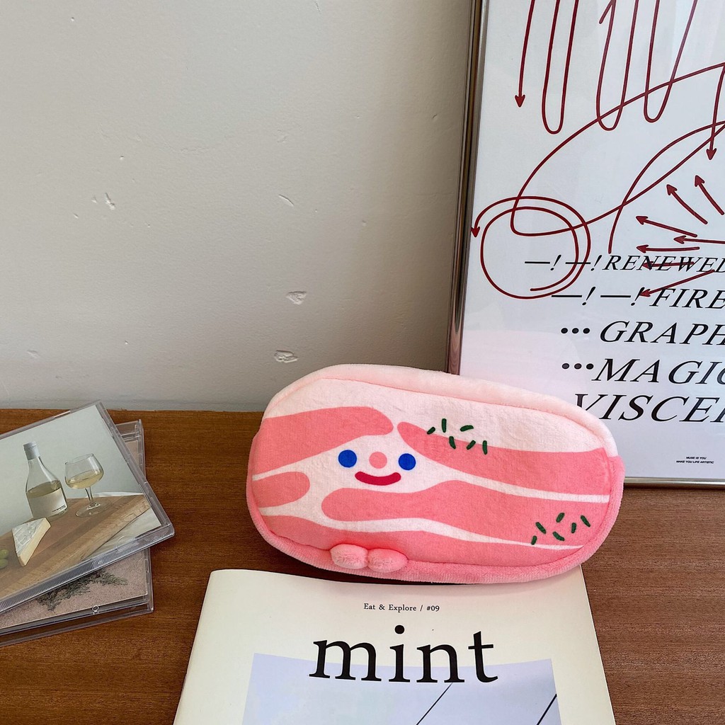 Hộp đựng bút hình miếng thịt xông khói vui nhộn cho bé