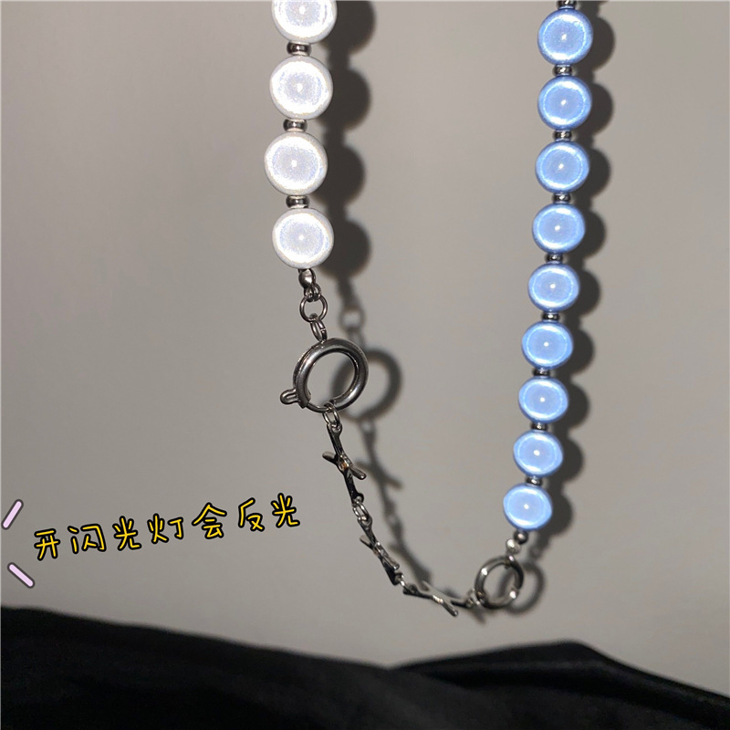 Dây chuyền đính ngọc trai phong cách hip hop thời trang
