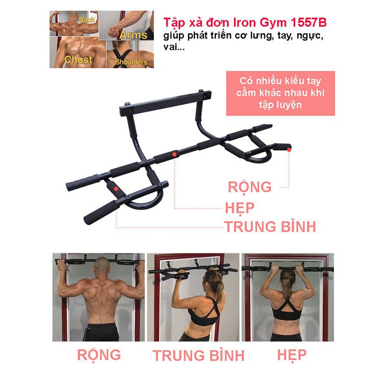 Xà đơn đa năng Iron Gym 1557B