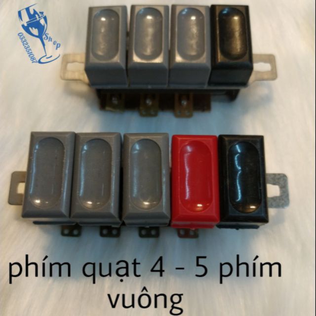 Phím quạt 4 nút vuông - phím 5 nút vuông